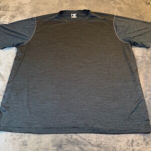 Liberty Pro Athletic TShirt Black Gray Heather Short Sleeve Activewear Mens XXL